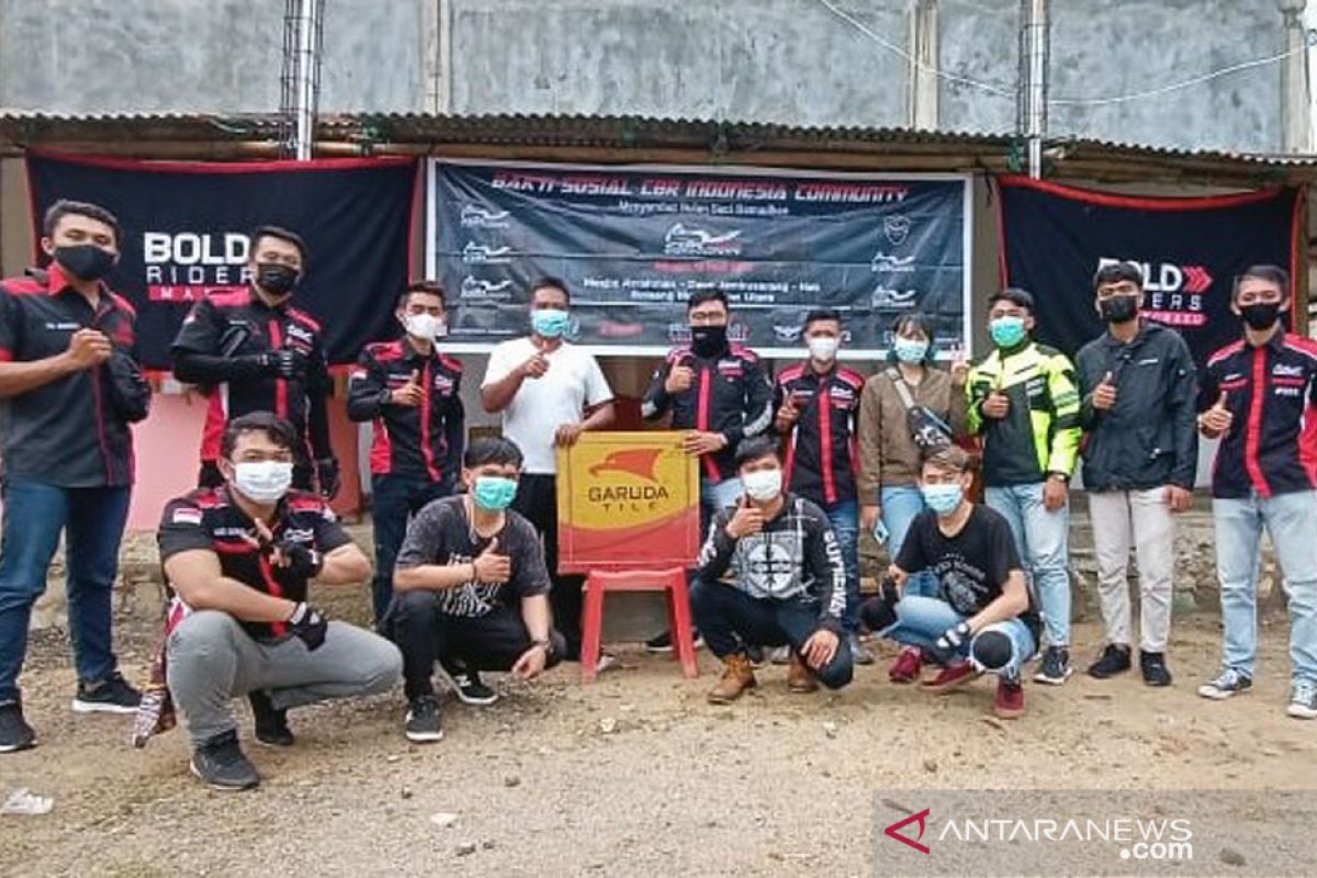 Bikers  Ini Bantu Pembangunan Masjid di Bolmong Utara