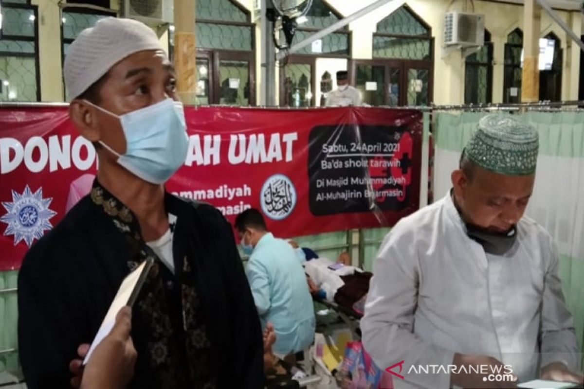 Masjid Muhammadiyah Muhajirin Banjarmasin suplai darah PMI di tengah pandemi
