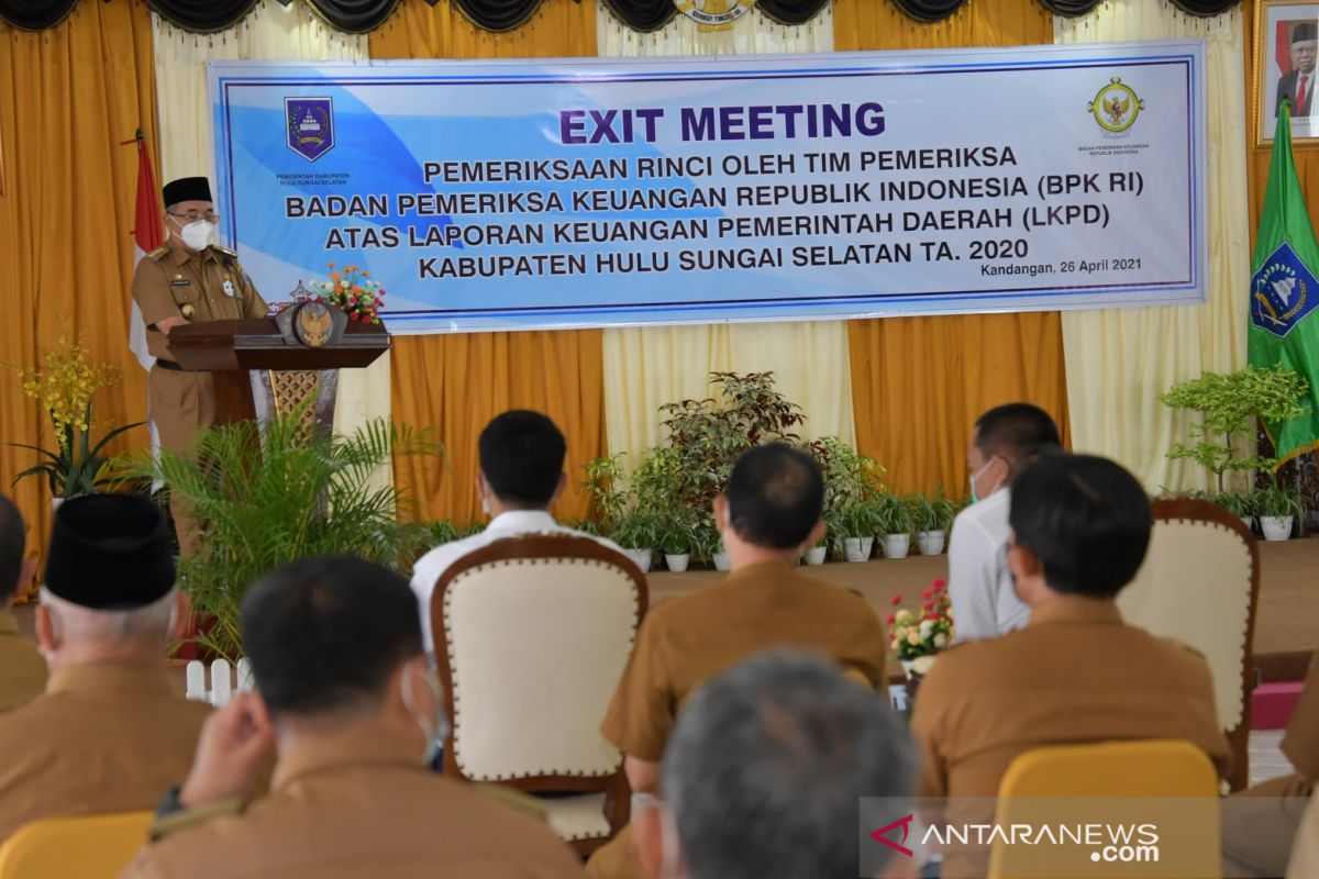 Bupati HSS : Catatan pemeriksaan BPK akan dipelajari dan ditindak lanjuti