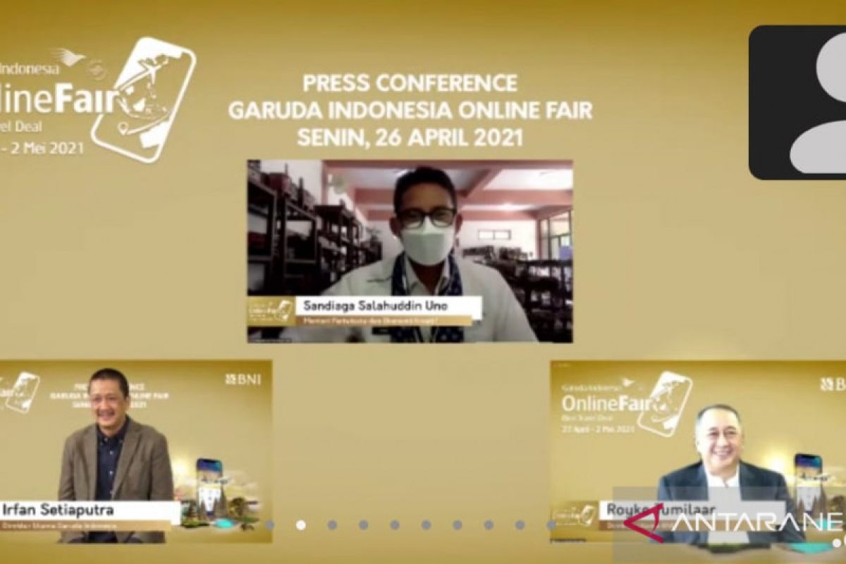 Garuda Online Travel Fair II mendorong kebangkitan sektor pariwisata