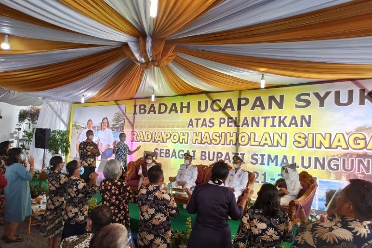 Bupati dan Wabup Simalungun dilantik di Medan, Forkopimda saksikan secara virtual