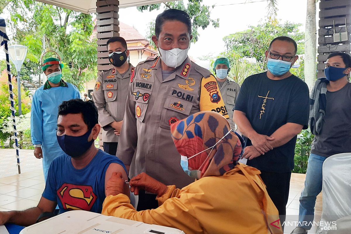 Polresta Banjarmasin gelar pelayanan massal untuk mempercepat vaksinasi