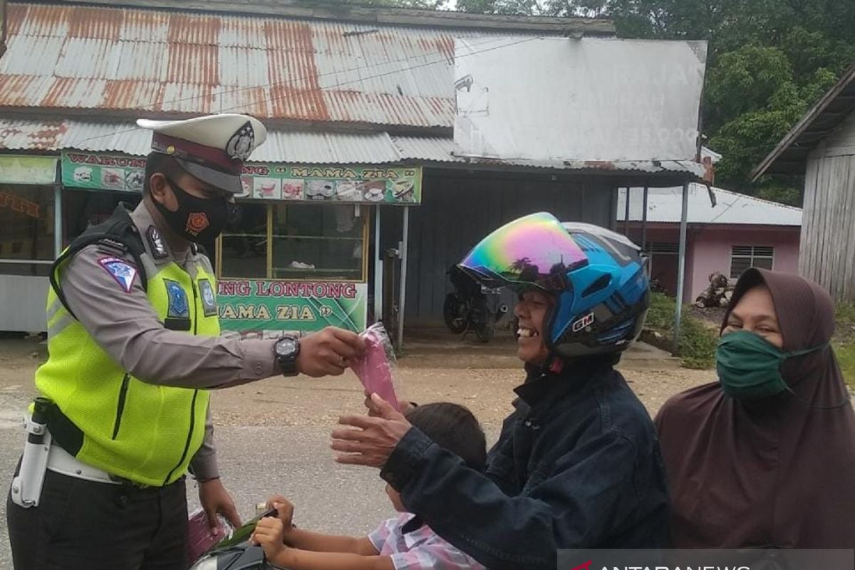 Polres Inhu tindak 308 pelanggar lalulintas