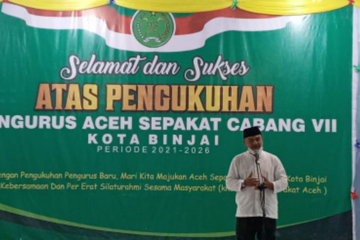 Ketum Mukhtar kukuhkan DPC VII Aceh Sepakat Kota Binjai