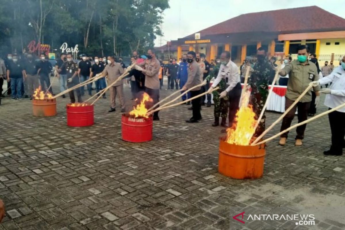 Polda Babel musnahkan 29 kilogram ganja