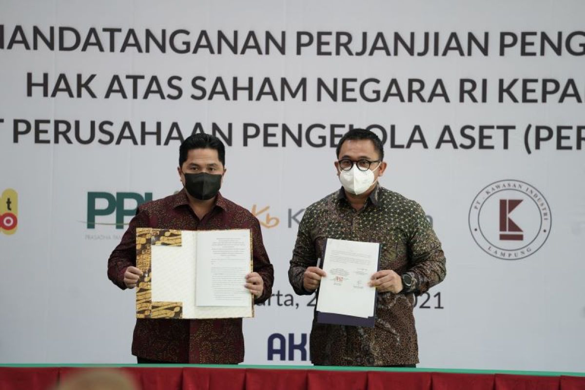 Pemerintah alihkan kepemilikan saham minoritas di 5 perusahaan ke PPA