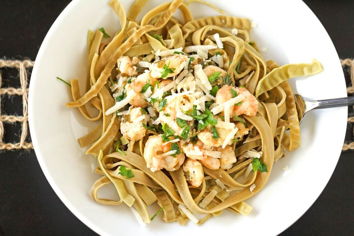 Menu Ramadhan - Fettucini sayur tabur udang