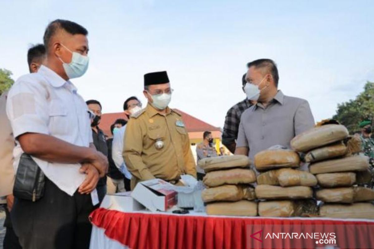 Gubernur Kepulauan Babel apresiasi polda musnahkan 28 kilogram ganja