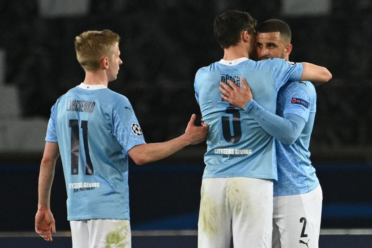 Manchester City selangkah ke final setelah taklukkan 10 pemain PSG 2-1