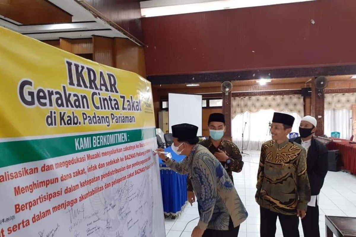 Ini tujuan Baznas Padang Pariaman meluncurkan gerakan cinta zakat