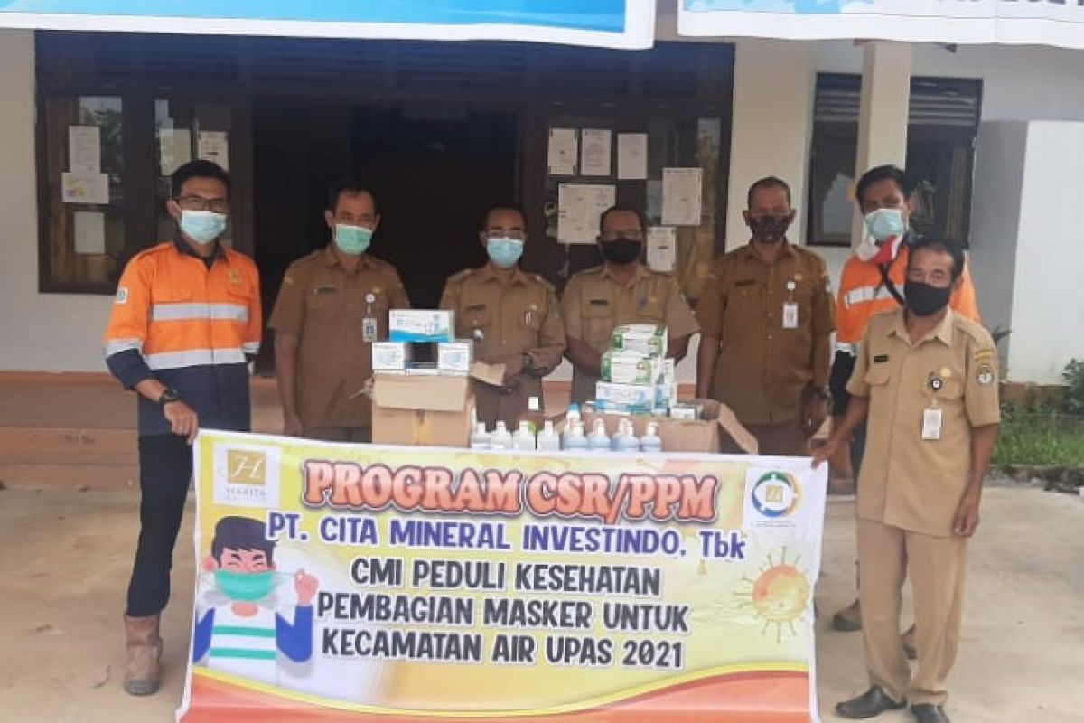 PT CMI bantu Kecamatan Air Upas Ketapang cegah penyebaran COVID-19