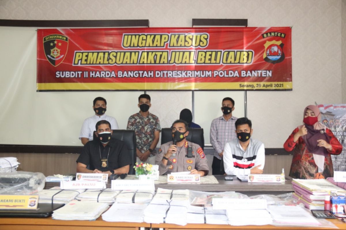 Ditreskrimum Polda Banten Ungkap 690 Akta Jual Beli Palsu Antara News Banten 