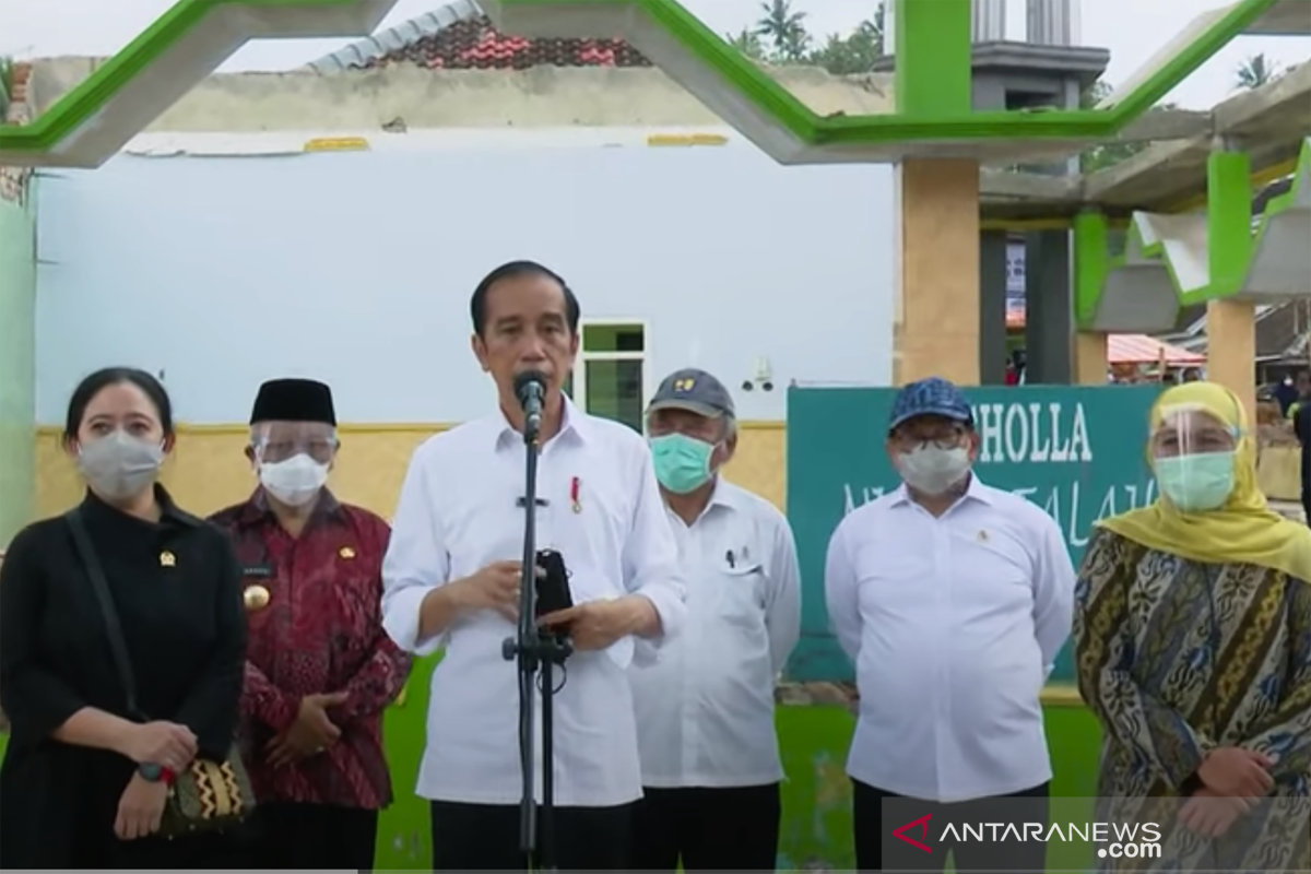 Presiden: Pemerintah bantu warga bangun rumah rusak akibat gempa