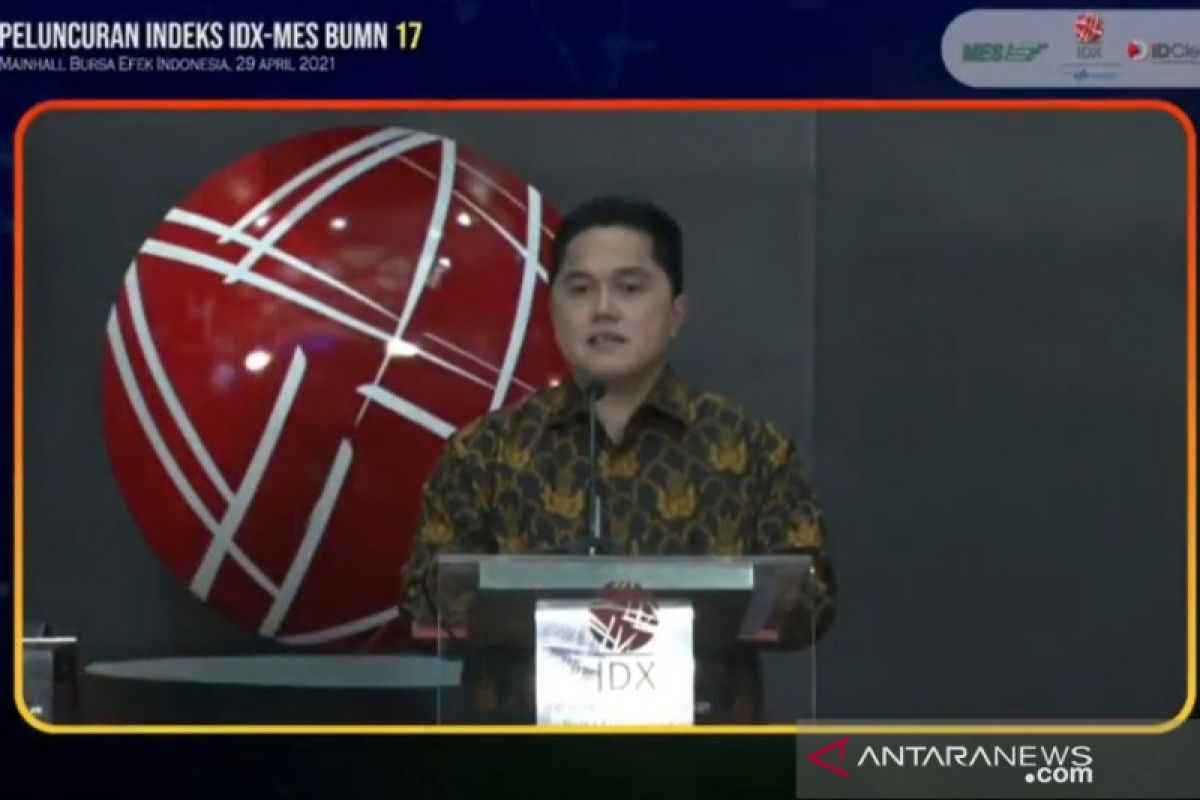 Menteri Erick Thohir targetkan 10 BUMN melantai di bursa hingga 2023