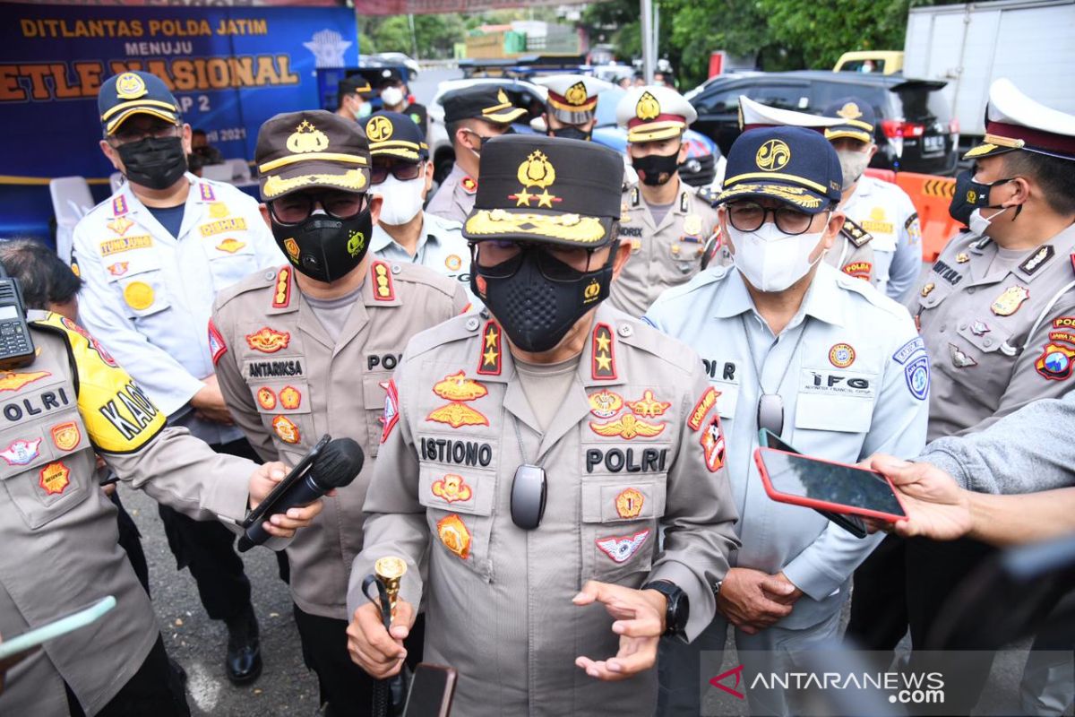 Kakorlantas: Polisi jaga jalur-jalur tikus Jatim antisipasi mudik