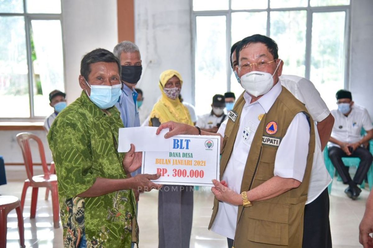 Bupati Mesuji serahkan bantuan BLT Dana Desa di Kecamatan Way Serdang