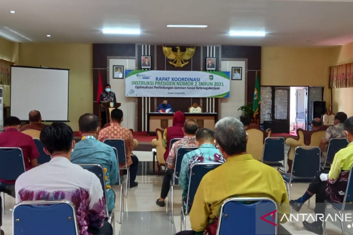 Pemkab- BPJS Ketenagakerjaan gelar rapat koordinasi Inpres No:2/2021