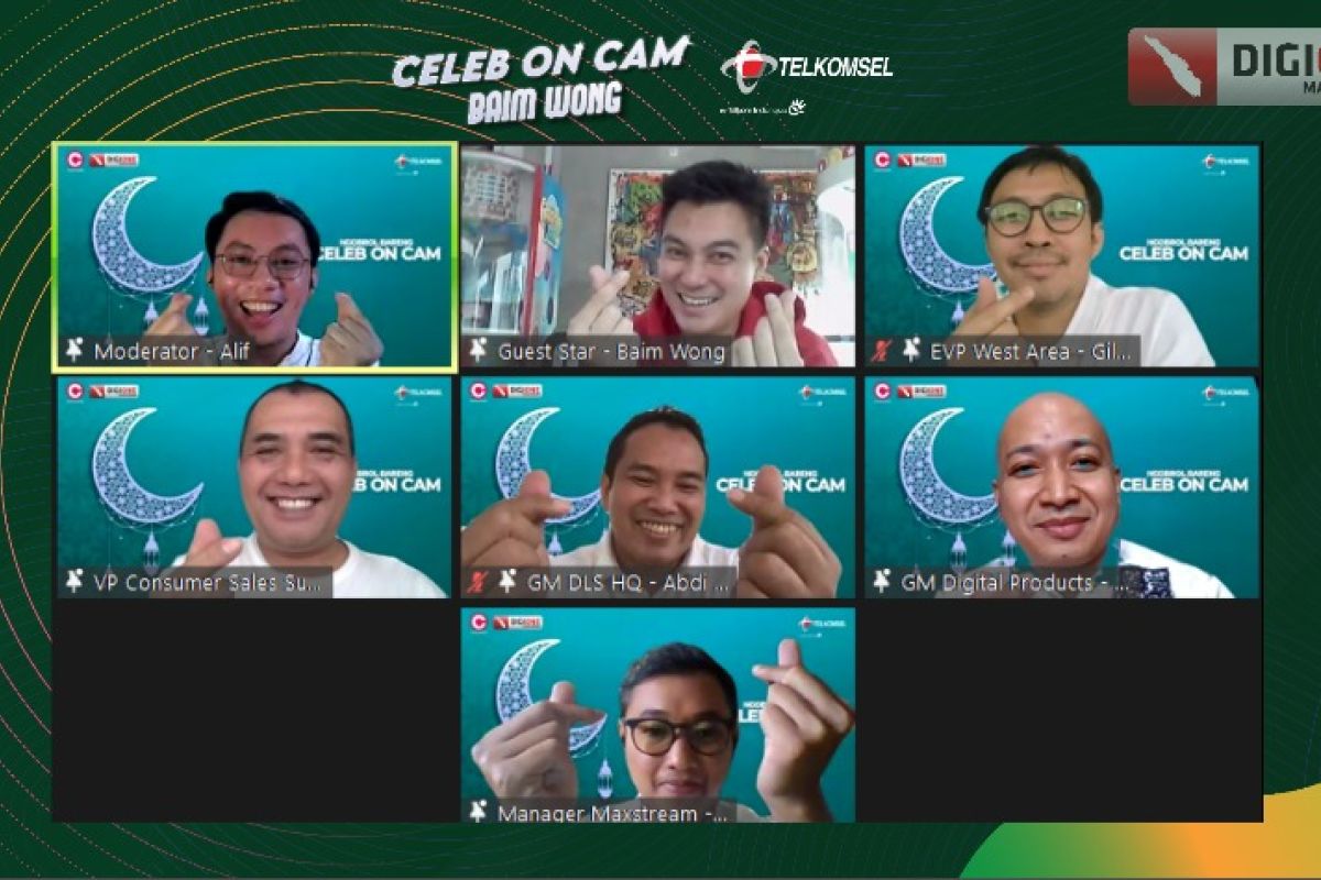 Telkomsel gelar Celeb on Cam bareng Baim Wong