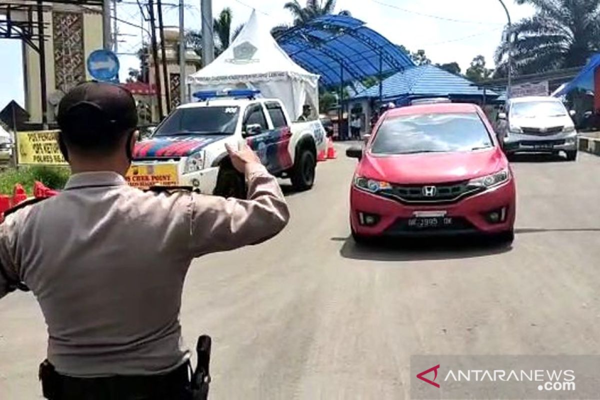 Polres Rejang Lebong tindak kendaraan pemudik