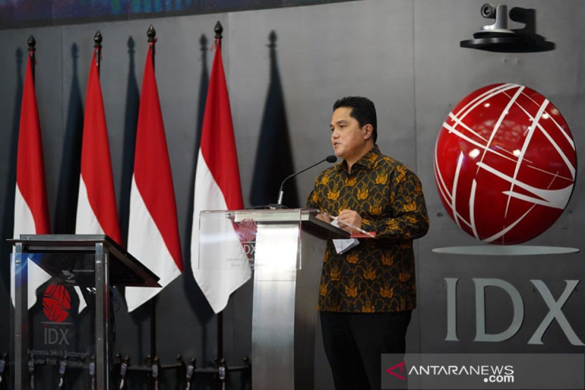 Erick Thohir targetkan 10 BUMN melantai di bursa hingga 2023