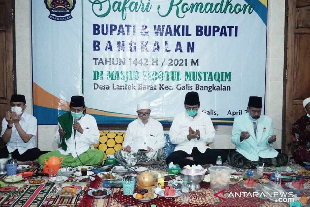 Bupati Bangkalan sosialisasikan larangan mudik Lebaran melalui Safari Ramadan