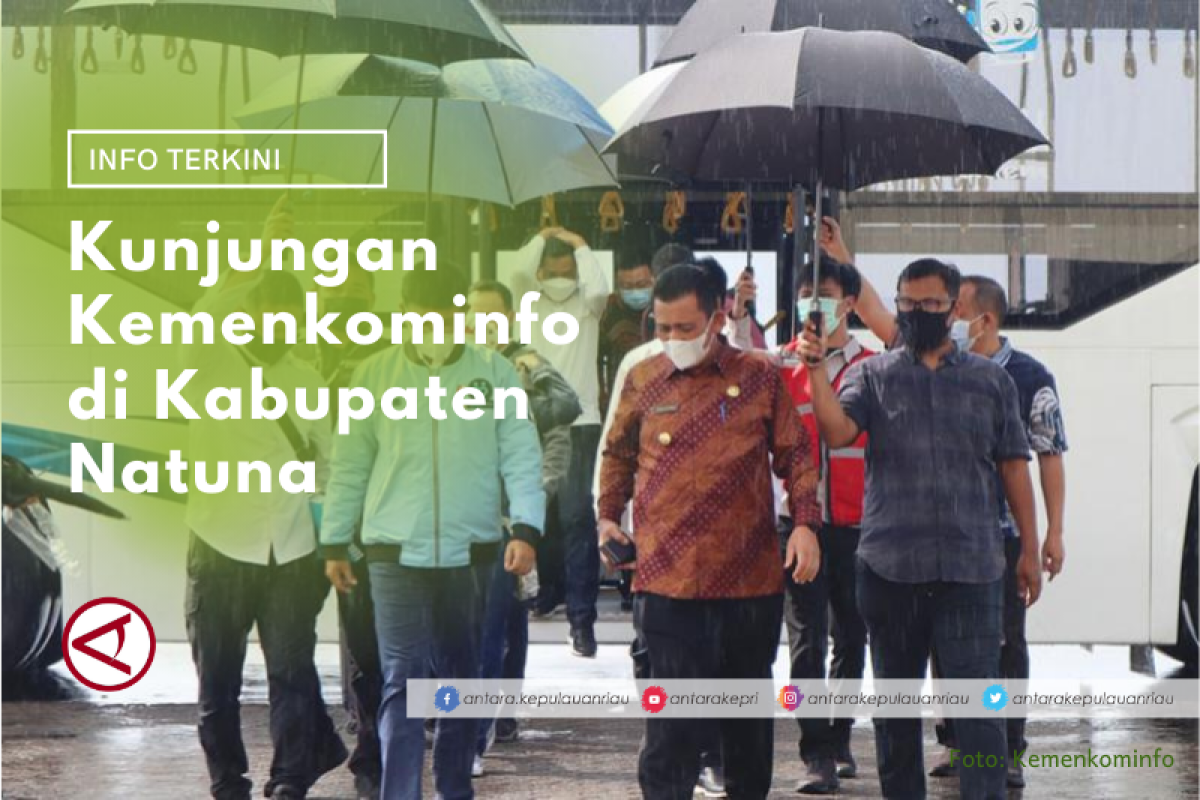 Menteri Kominfo bersama Gubernur Kepri di Natuna