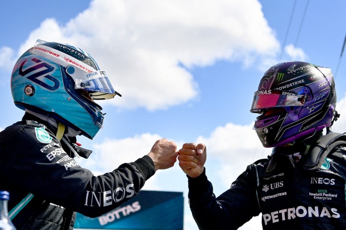 Formula 1: Bottas gagalkan upaya Hamilton raih pole position ke-100 di Portugal