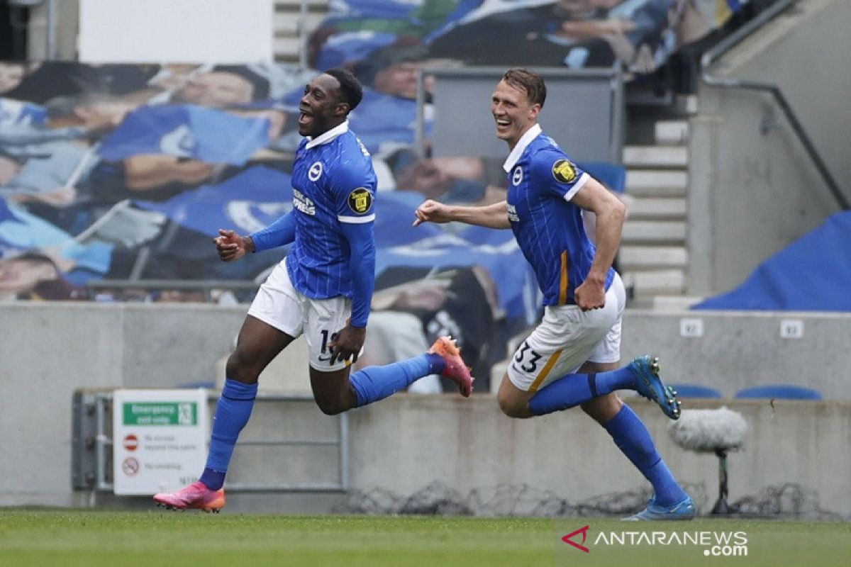 Bekuk Leeds 2-0, Brighton kembali ke jalur kemenangan demi jauhi ancaman degradasi