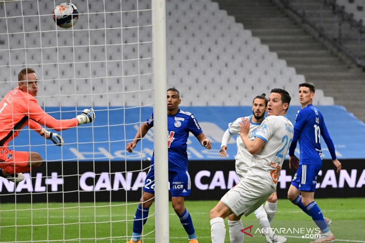 Gol larut hindarkan Marseille dari kekalahan lawan Strasbourg