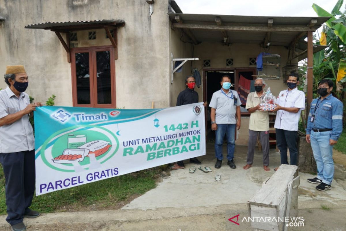 PT Timah bersama PWI salurkan bingkisan Ramadhan di Mentok