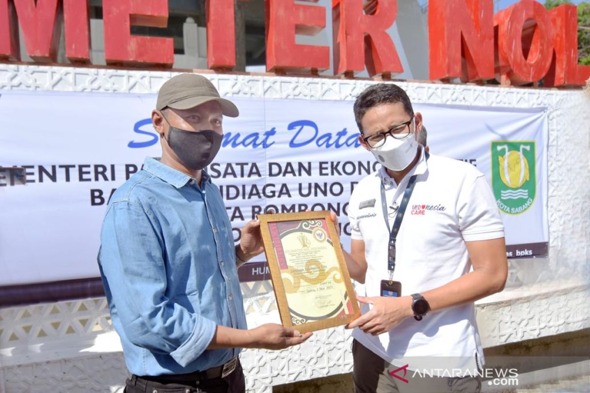 Wali kota Sabang sampaikan aspirasi ke Sandiaga Uno soal pariwisata