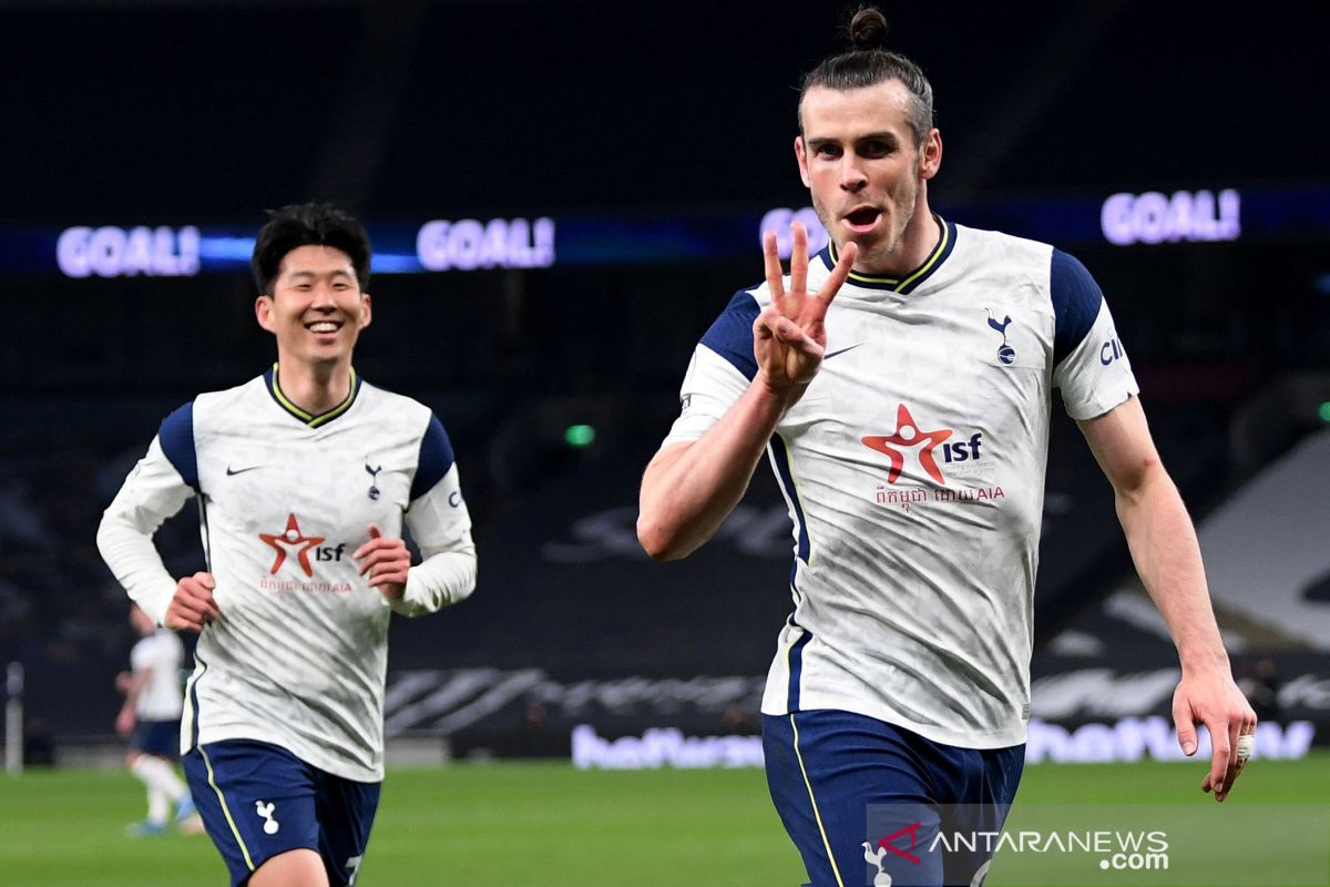 Liga Inggris - Trigol Gareth Bale bawa Tottenham Hotspur dekati empat besar