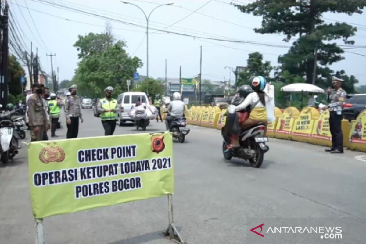 Penyekatan pemudik di delapan titik wilayah Bogor mulai berlaku 6 Mei (video)