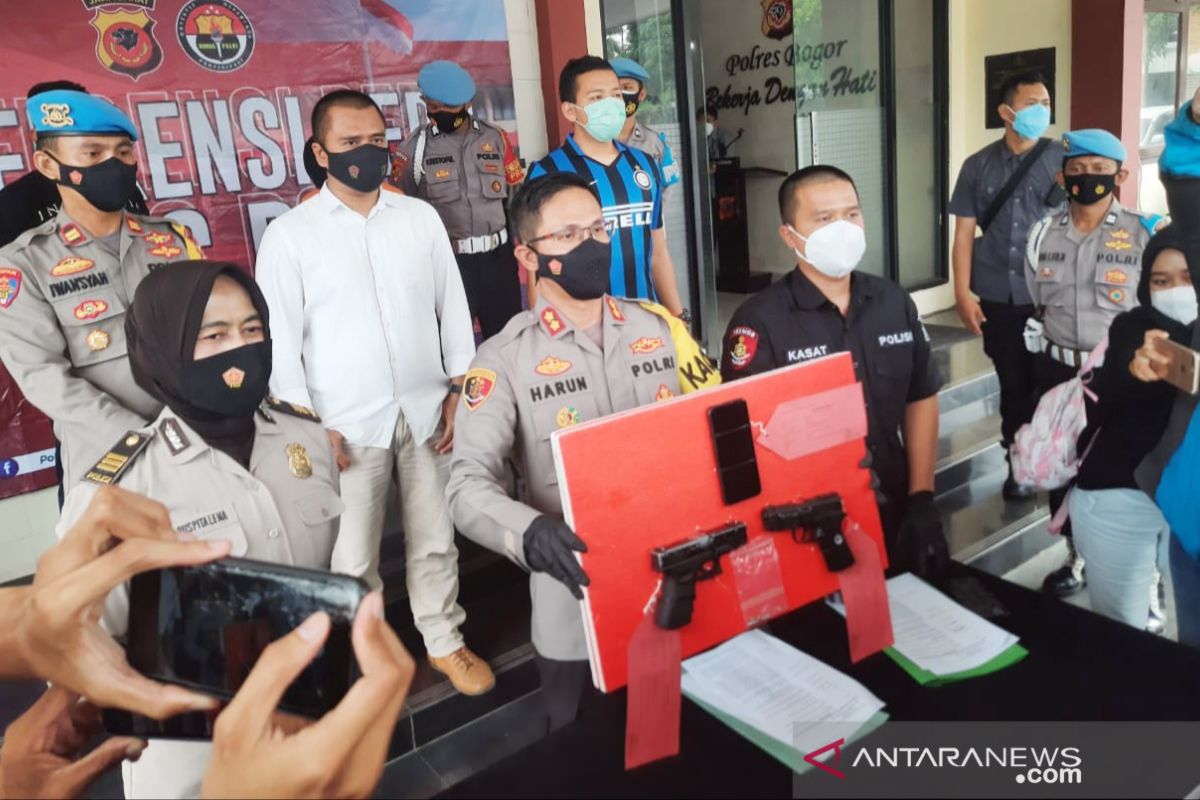 Todongkan pistol airsoft gun ke kurir, warga Bogor ditangkap polisi