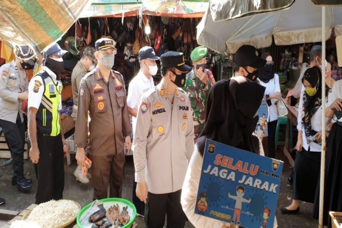 Kabupaten Musi Banyuasin perketat protokol kesehatan di pasar tradisional