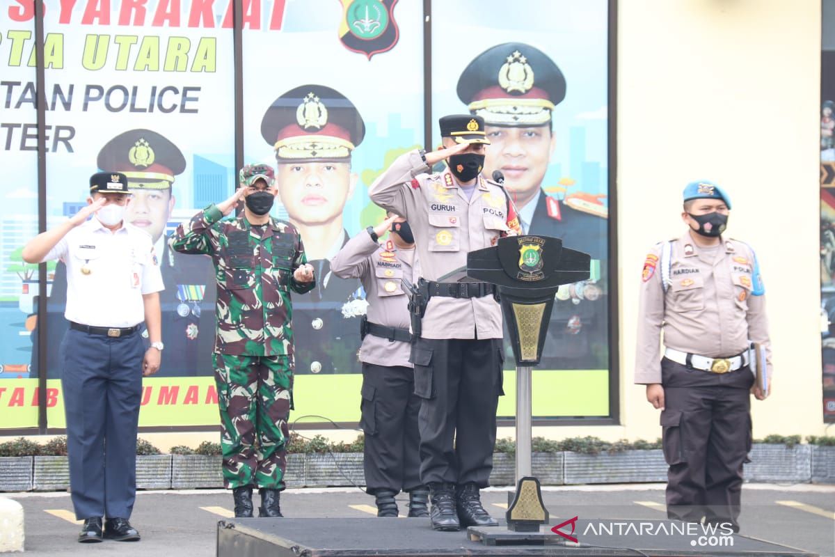 233 personel tiga pilar ikut apel pasukan serentak di Jakarta Utara