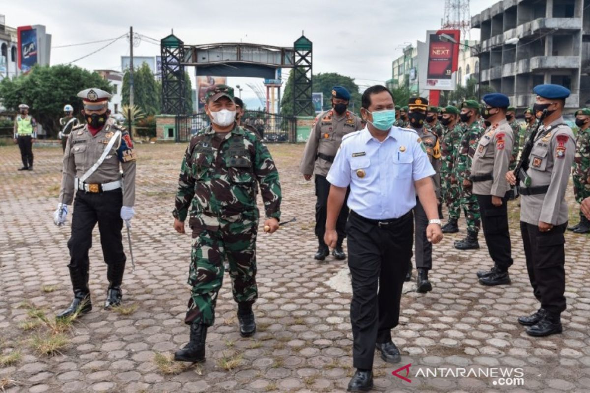 Wali Kota Padangsidimpuan pimpin apel gelar pasukan Operasi Ketupat 2021