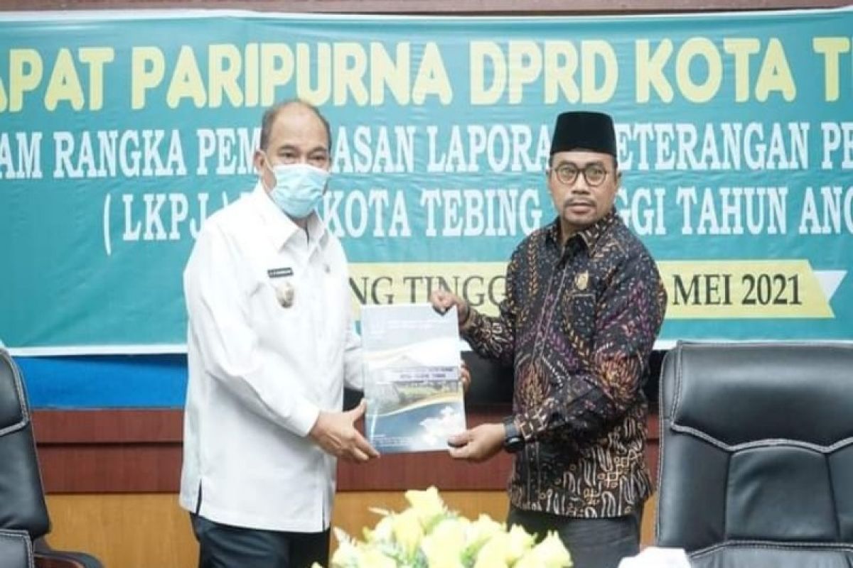 DPRD Tebing Tinggi sampaikan rekomendasi LKPJ wali kota