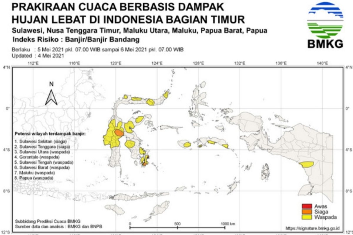 BMKG imbau warga Luwu mewaspadai banjir bandang