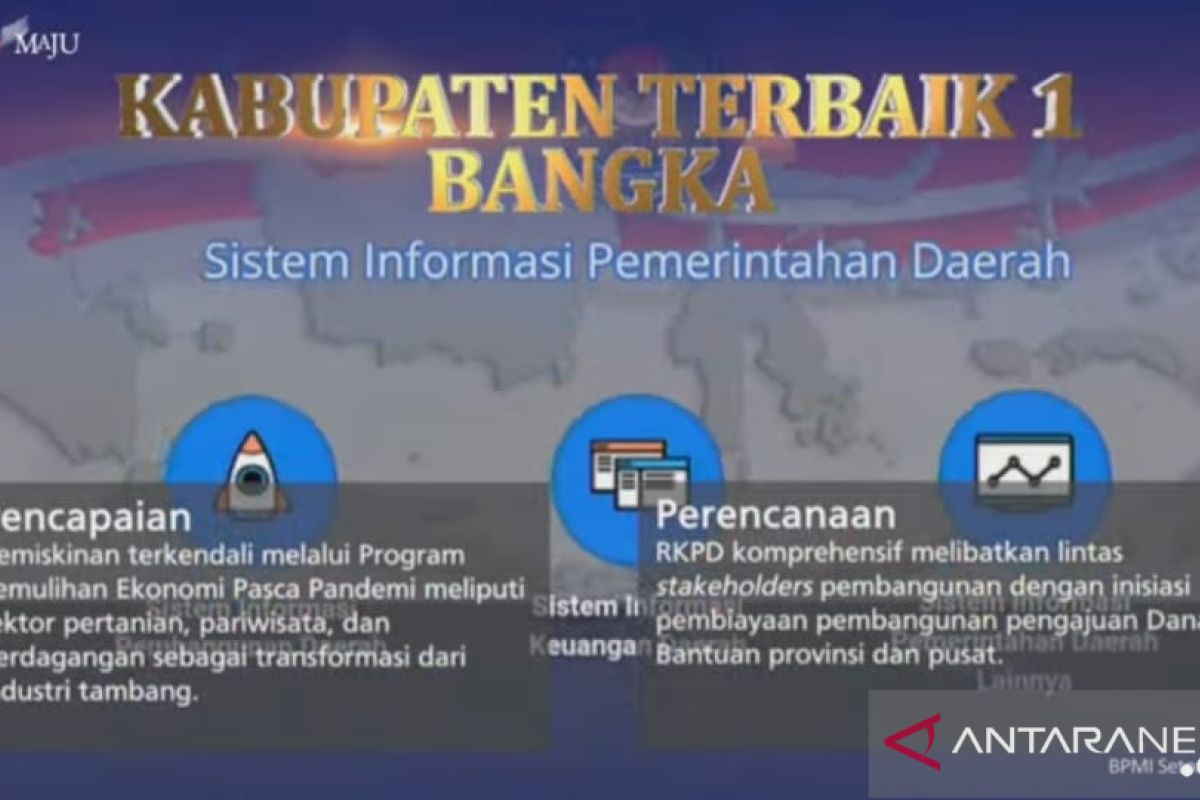 Pemkab Bangka Raih Penghargaan Perencanaan Pembangunan Daerah Terbaik Nasional