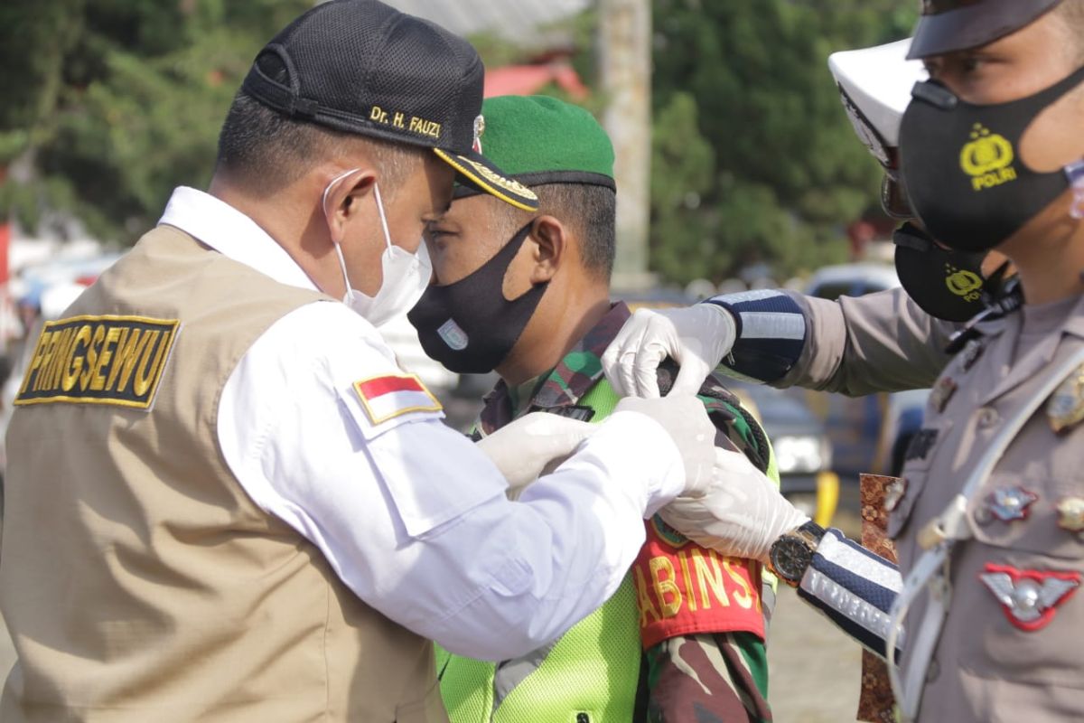 Wabup Pringsewu pimpin apel gelar pasukan Operasi Ketupat Krakatau 2021