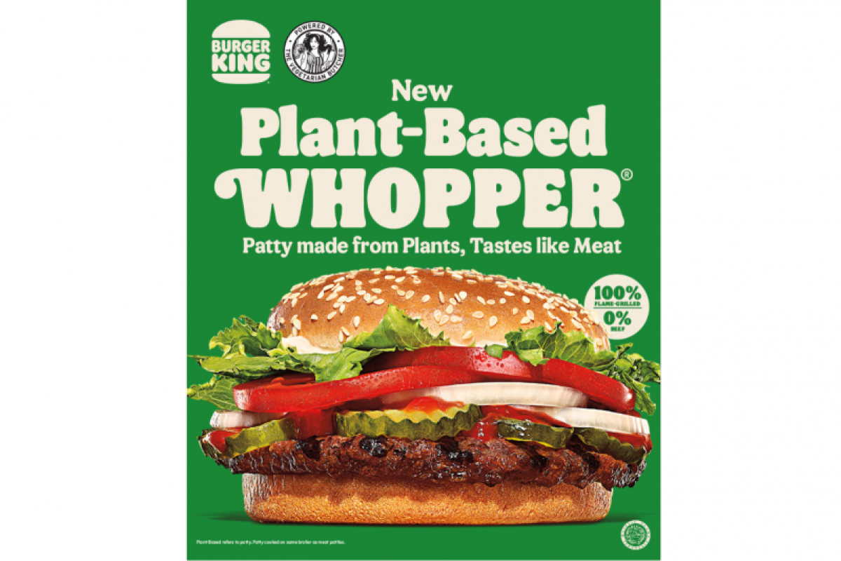 Ada menu nabati di Burger King, "Plant-Based Whopper"