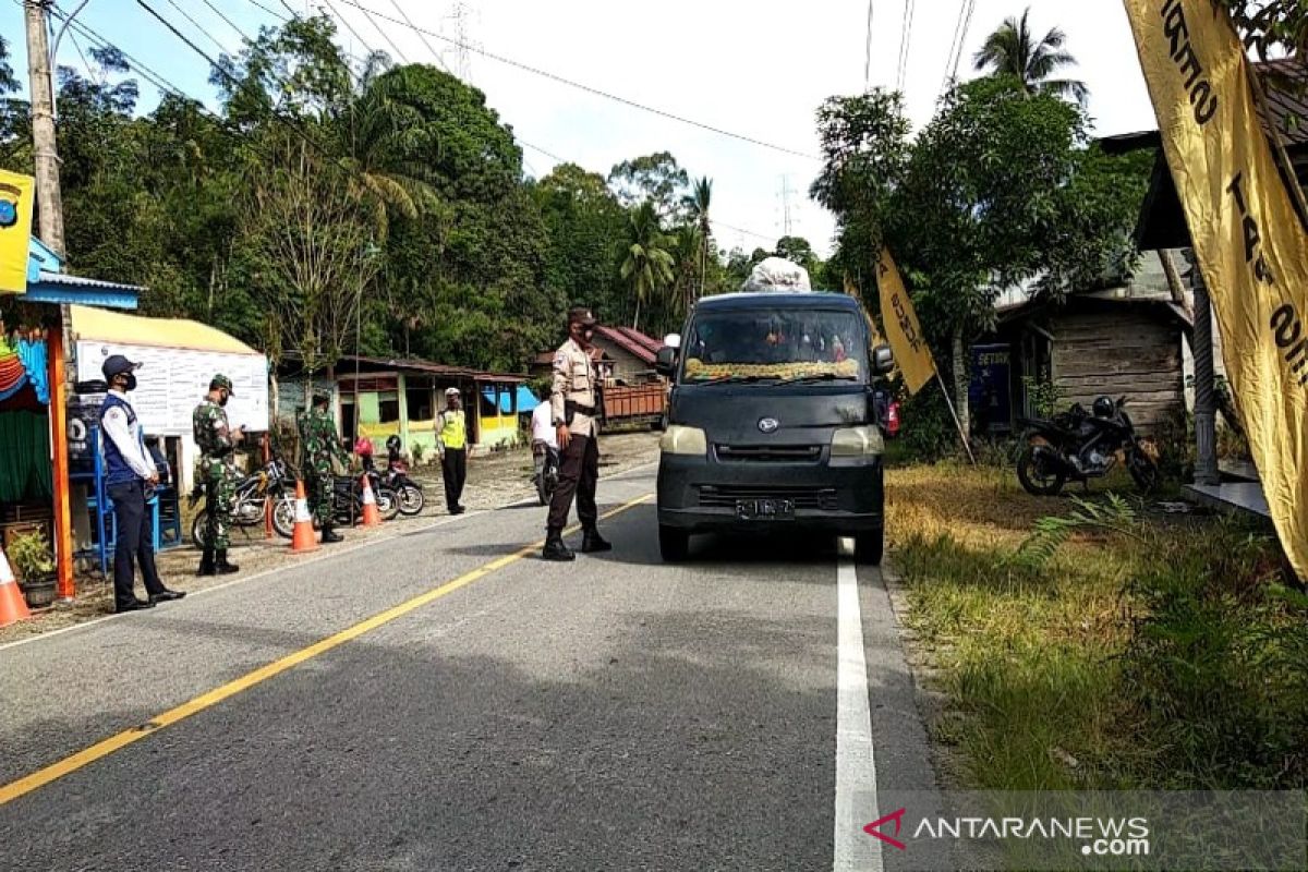 Di Tapanuli Selatan penyekatan mudik berada di empat titik