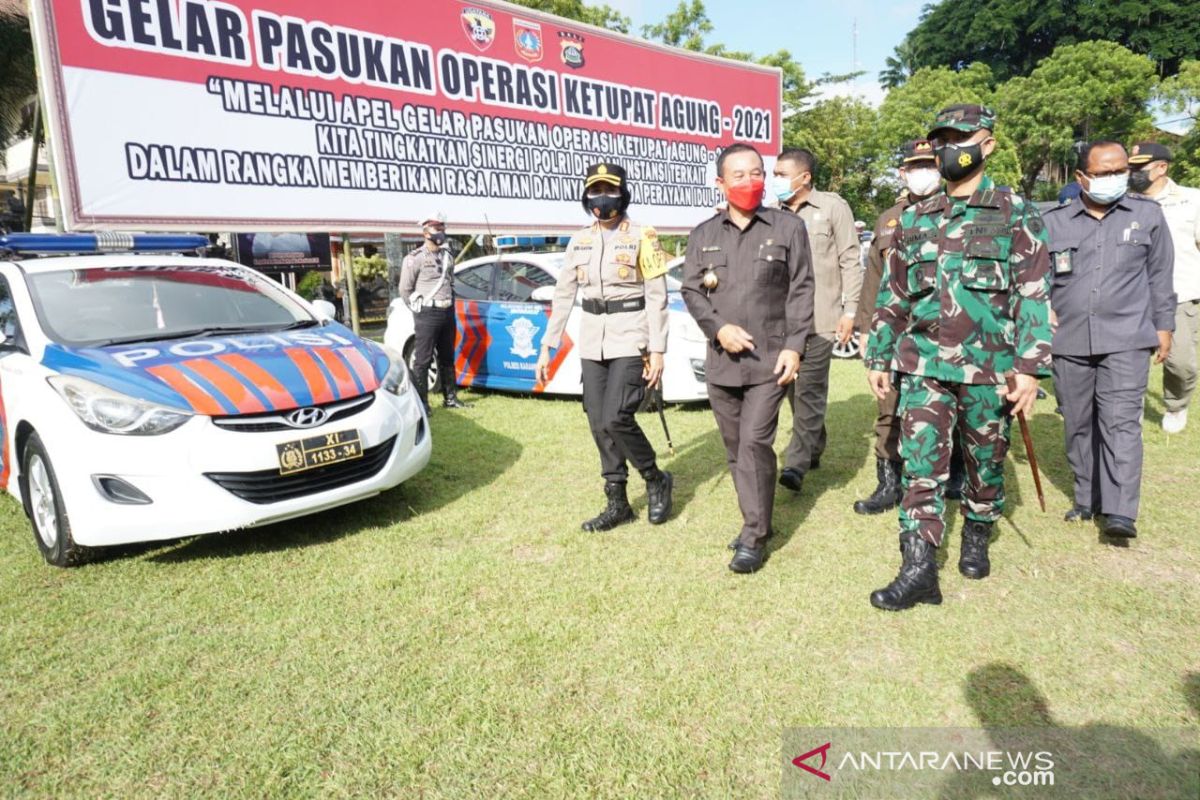 Bupati Karangasem pimpin Apel Gelar Pasukan Operasi Ketupat 2021