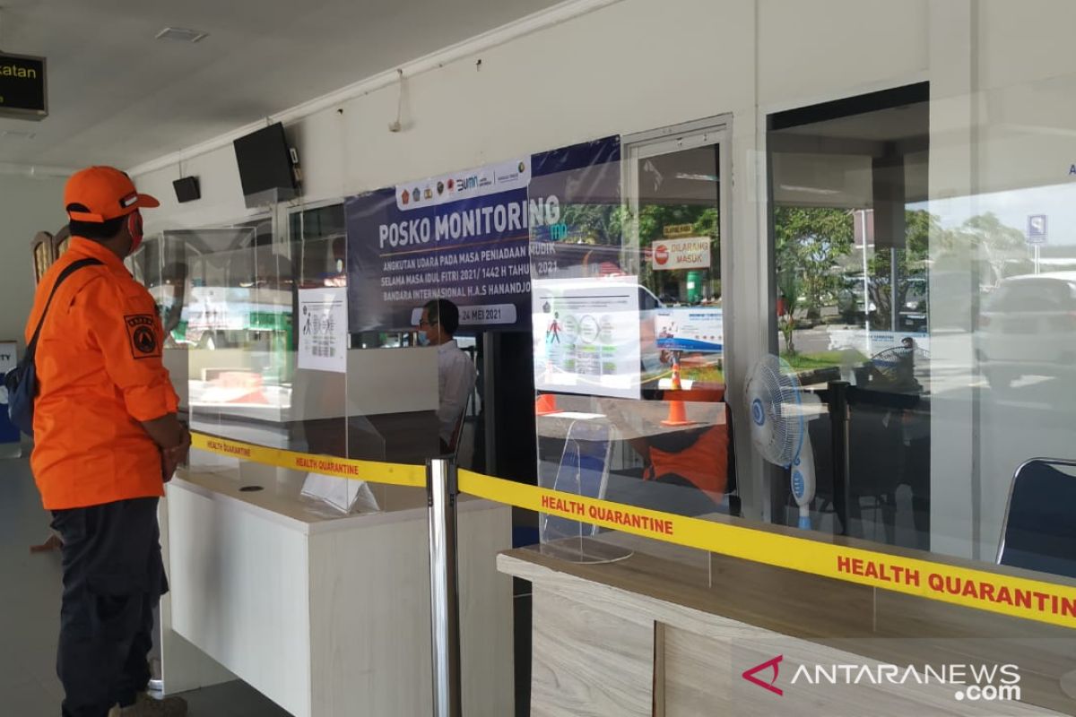 Hari pertama larangan mudik, bandara H. AS Hanandjoeddin Belitung sepi