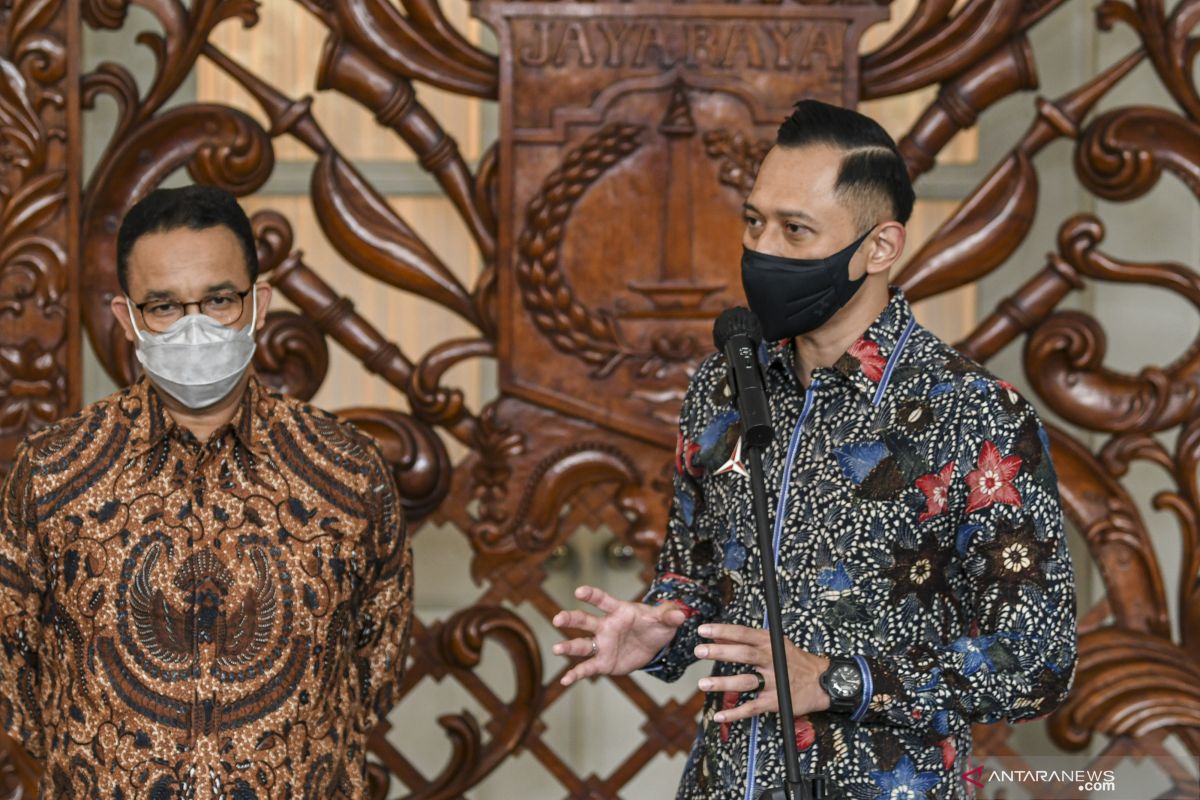 AHY bantah pertemuan dengan Anies Baswedan bahas Pilpres 2024