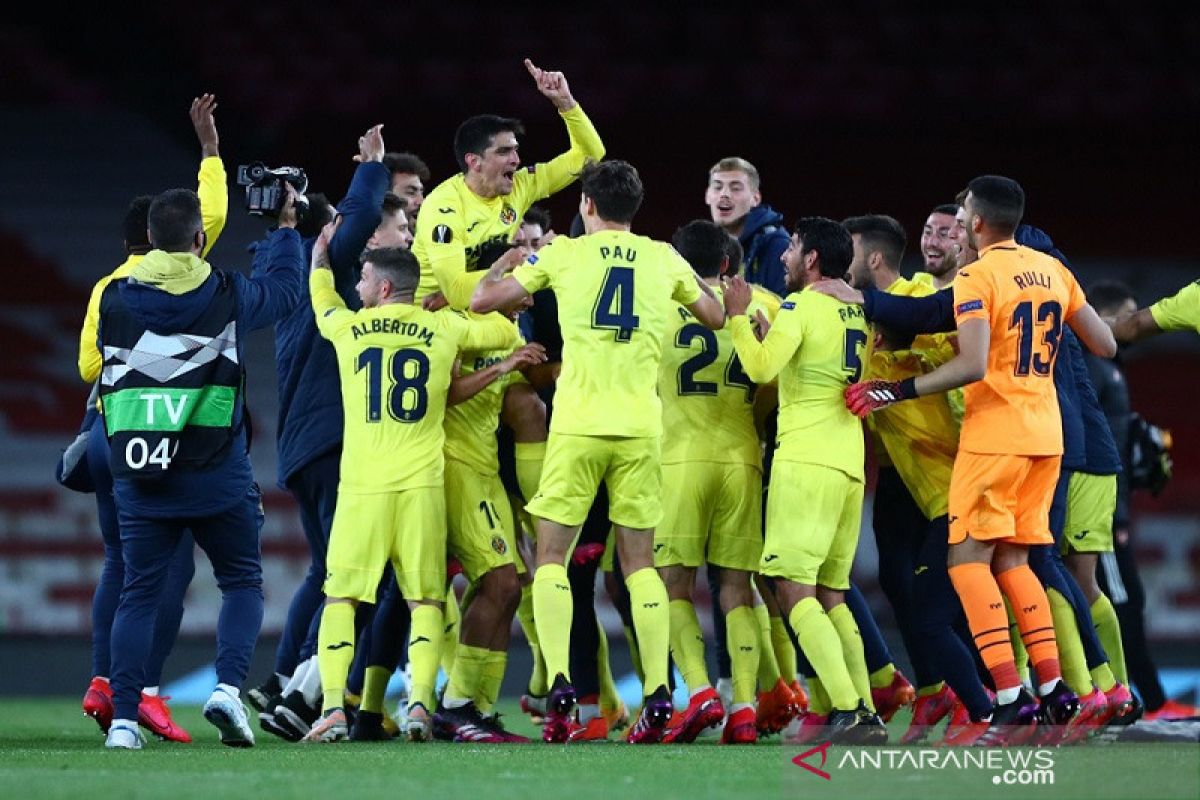 Villarreal patahkan dominasi tim-tim Inggris di final Eropa setelah singkirkan Arsenal 2-1