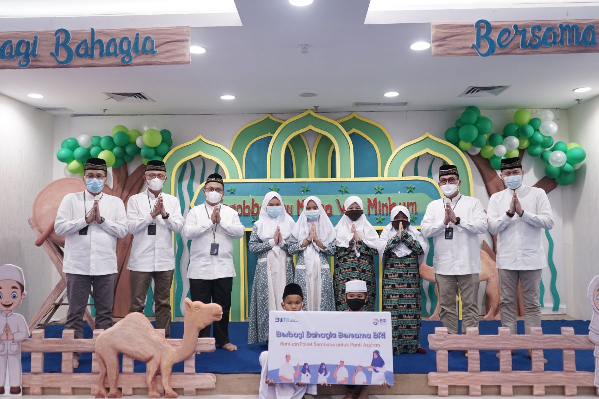 Kanwil BRI Bandarlampung berikan santunan kepada 11 panti asuhan dan 3 panti werdha