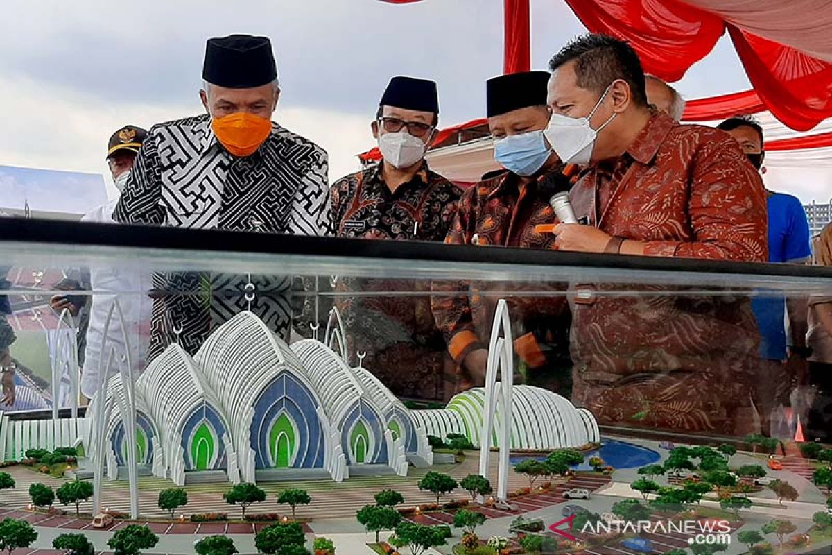 Gubernur Jateng apresiasi pembangunan Masjid Agung Purwokerto