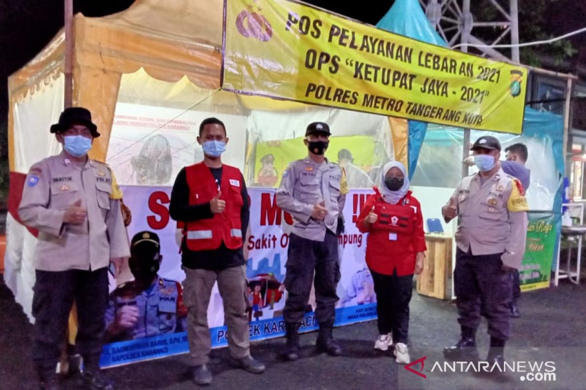 PMI Kota Tangerang siagakan motor respon di jalur penyekatan